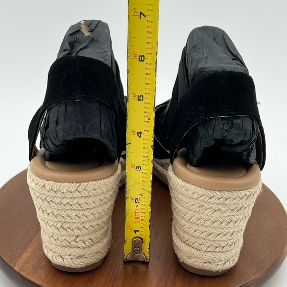 Easy Spirit Meza Espadrille Wedge Sandal Black 001 Women’s Shoe Sz.9 Wide - Picture 2 of 5